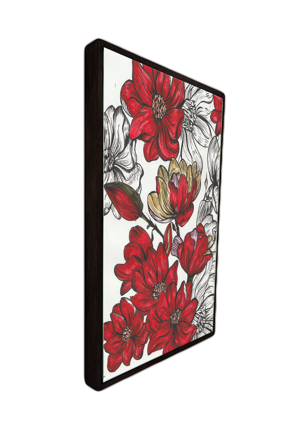 Crimson Blossom Canvas Wall Art