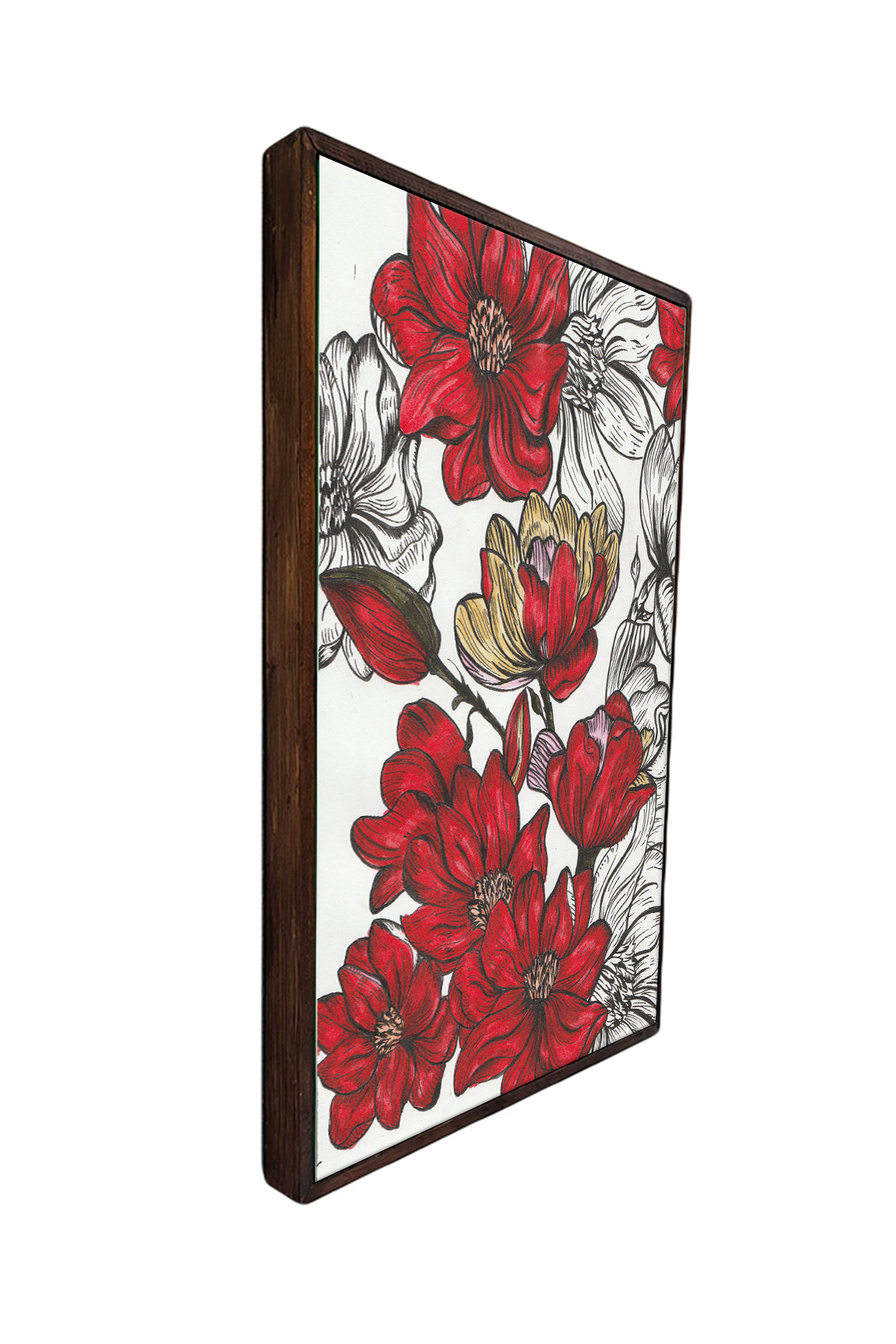 Crimson Blossom Canvas Wall Art