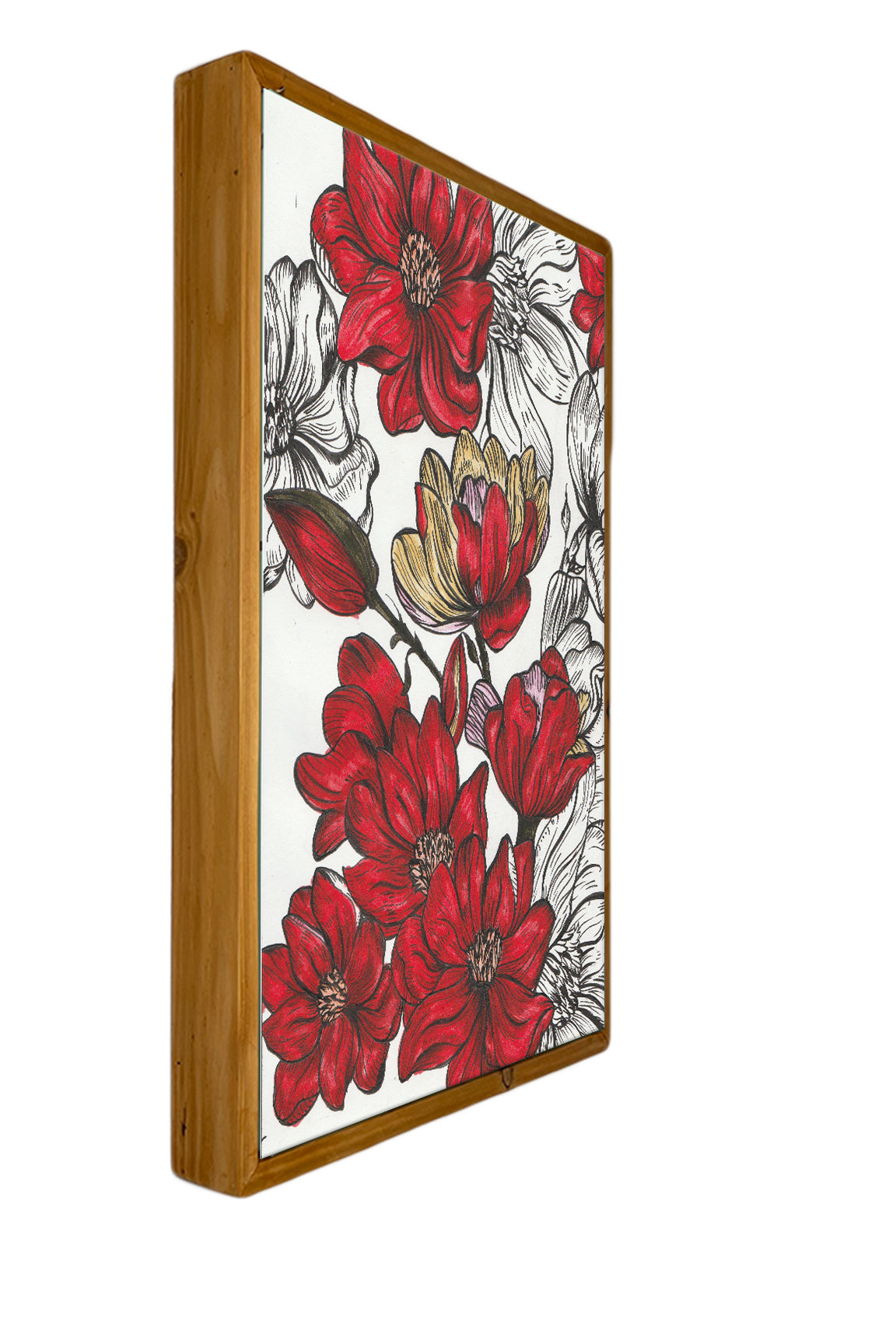 Crimson Blossom Canvas Wall Art