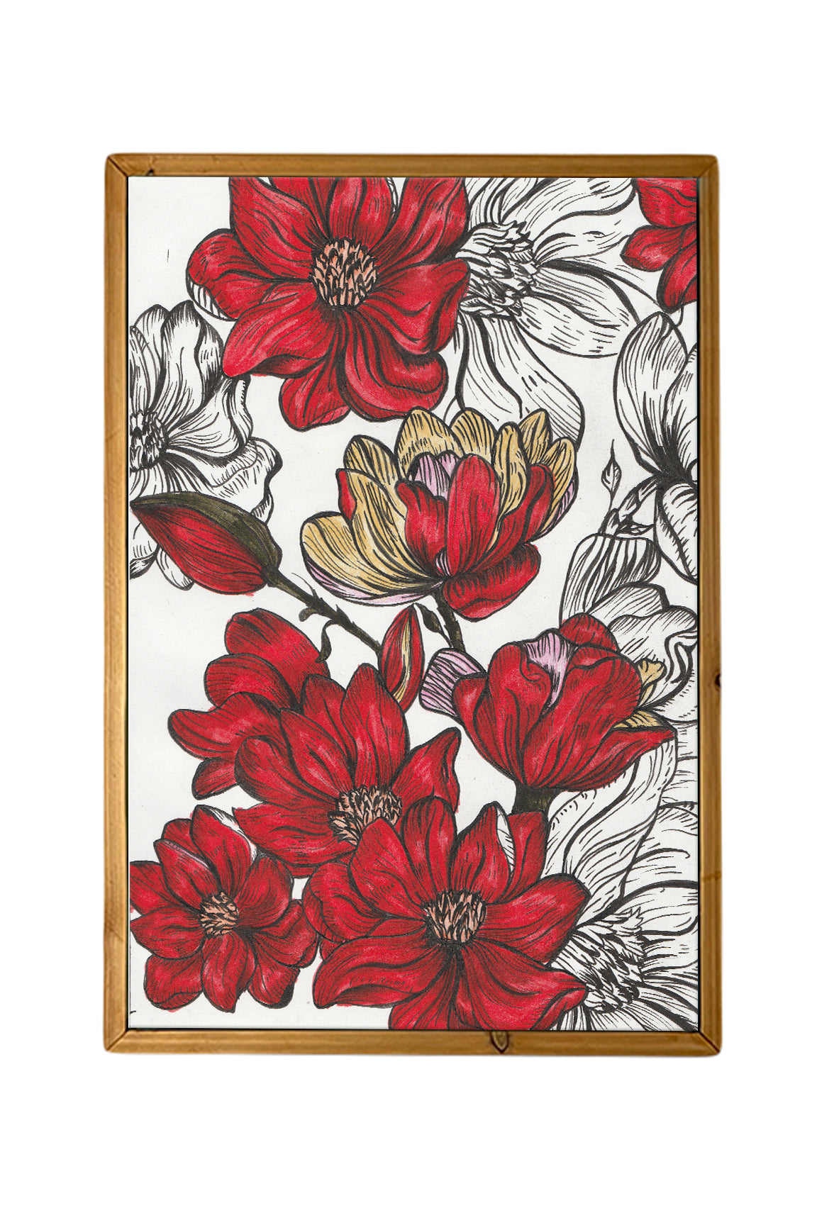 Crimson Blossom Canvas Wall Art